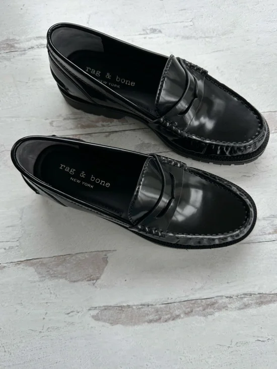 rag & bone • Corey Leather Lug-Sole Penny Loafers NWOT - Picture 9 of 13